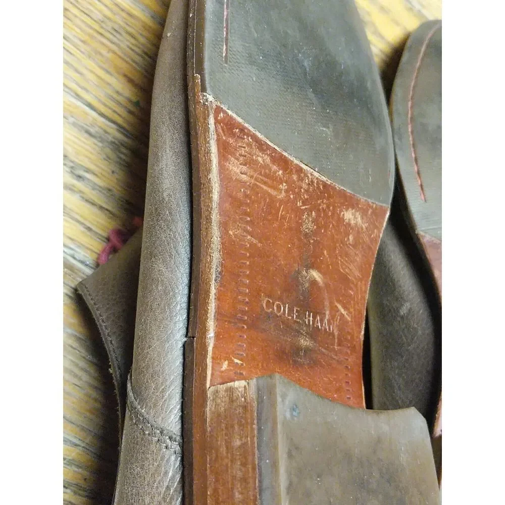 Cole Haan Men's Brown Pebbled Leather‎ Derby Shoes 13 M C12660